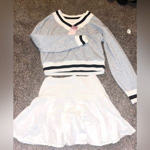 3 piece set skirts and shirt